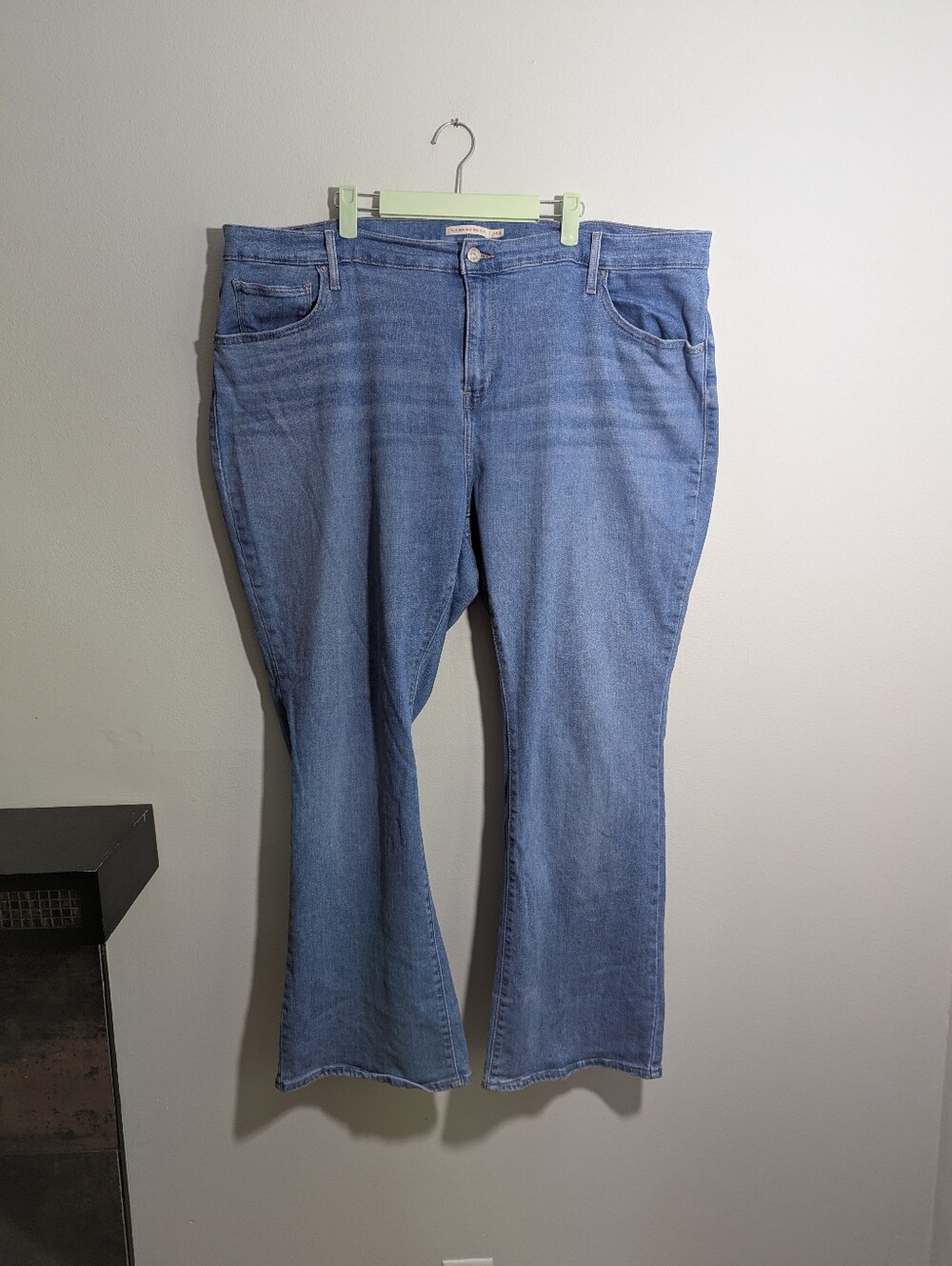Levis 725 High Rise Bootcut Blue Jeans Women's Plus Size 24W Medium Wash